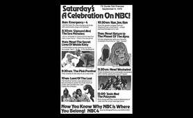 NBC Saturday Morning Cartoon Line Up (Fall 1975)