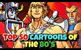 Top 50 Cartoons Of The 80's – The Golden Era Of Saturday Morning Cartoons - Explored- Mega List